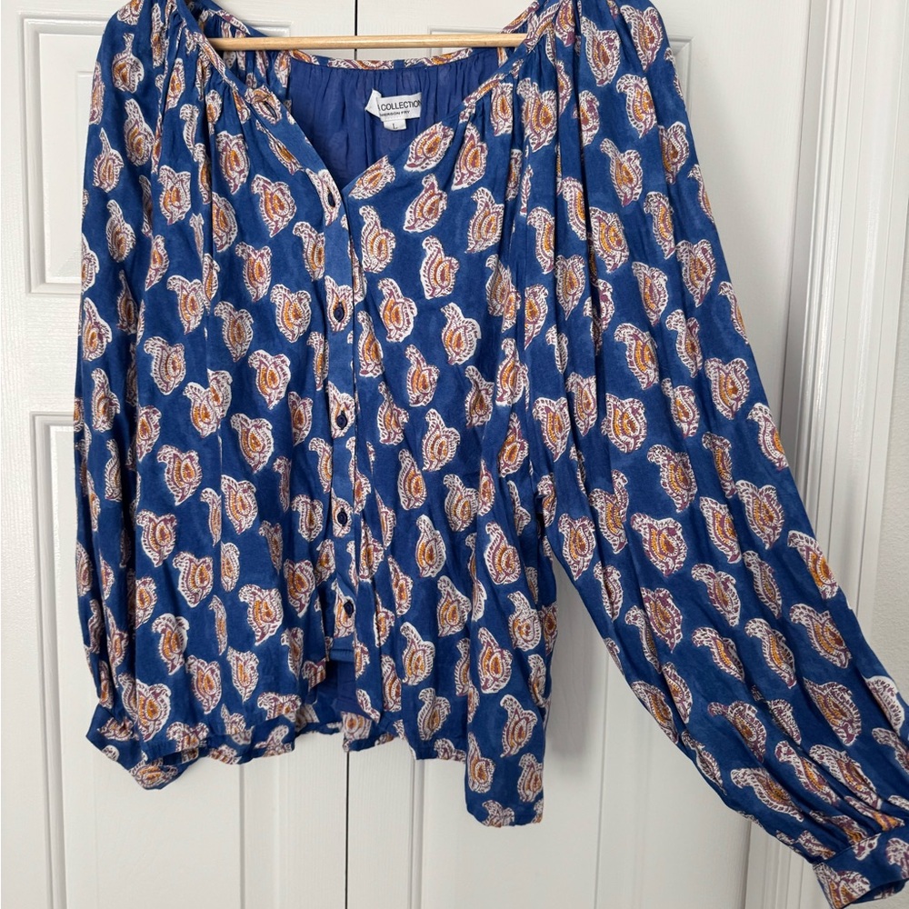 India collection Emerson Fry top button front